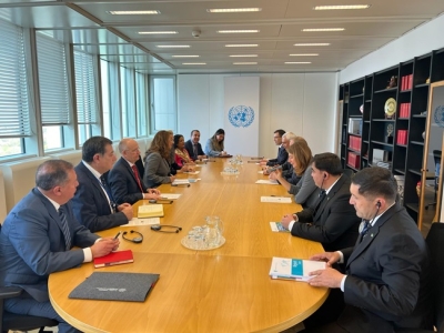 CARICC Director meeting with UNODC Executive Director